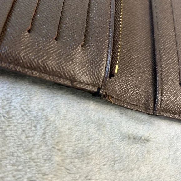 Louis Vuitton Bag Damier Porte Feuilla Long Zipper Crossbody Wallet Wrislet - Picture 14 of 14